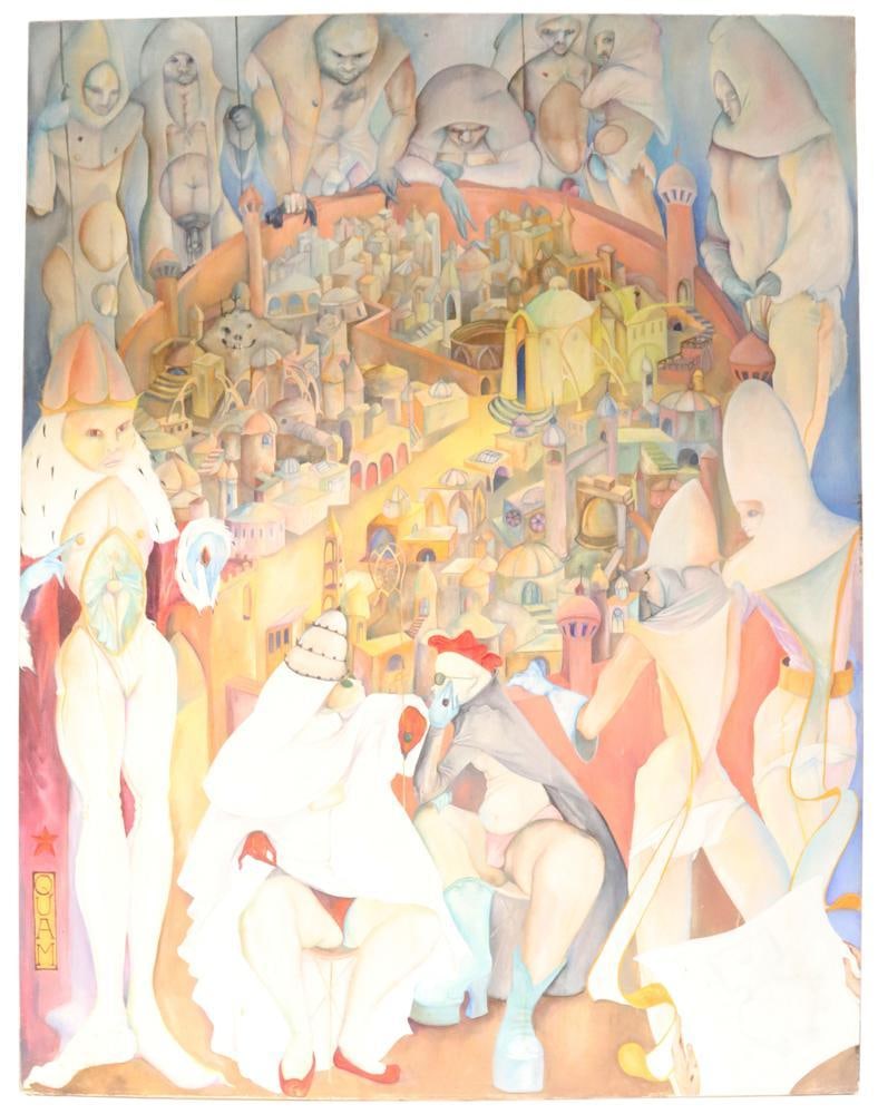 Quam, Jerusalem The Siege, Oil on Canvas (1 of 5)