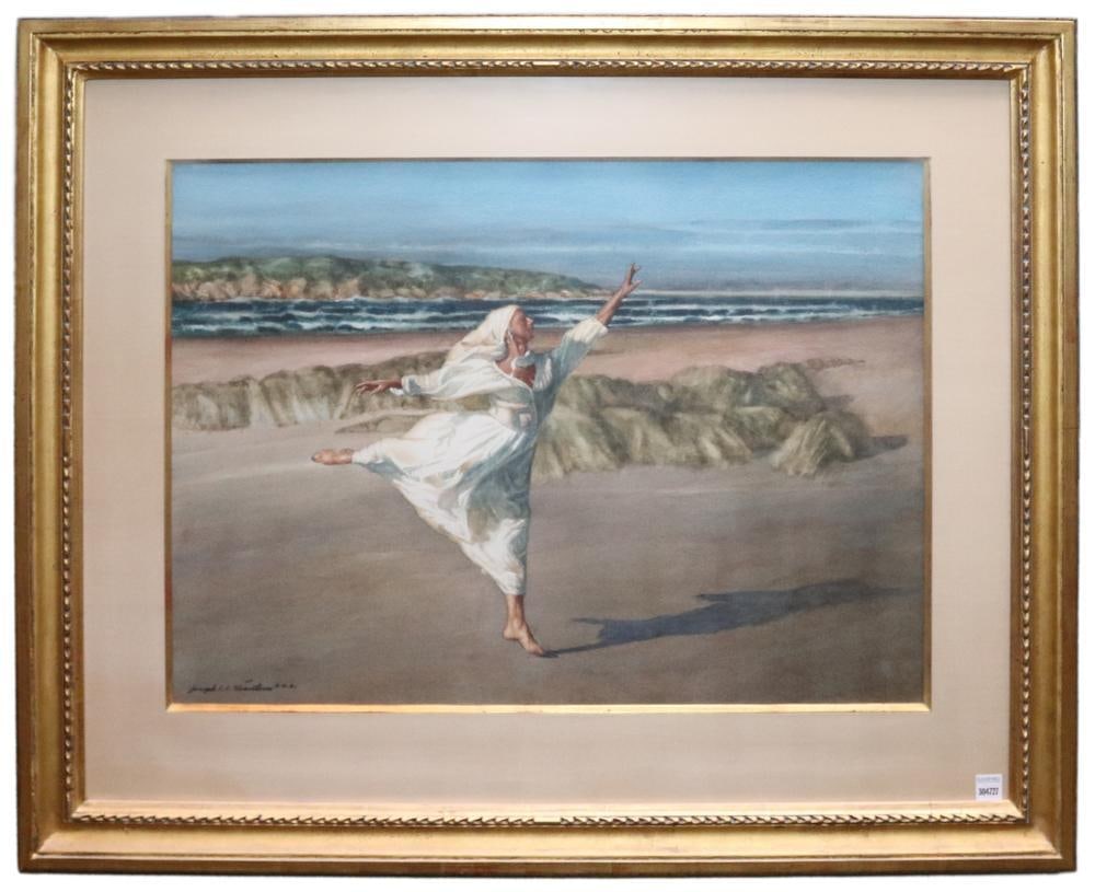 Joseph Santoro, Dancing Figure on Beach (1 of 6)