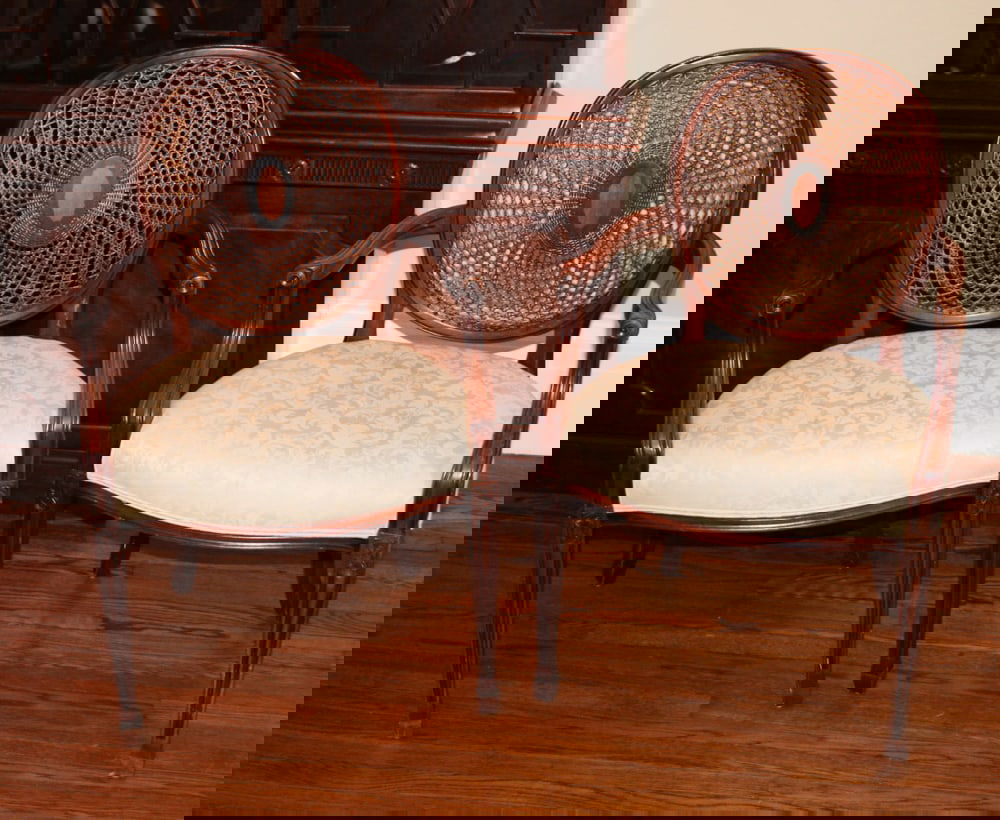 Pair of English Regency Mahogany Armchairs (1 of 6)