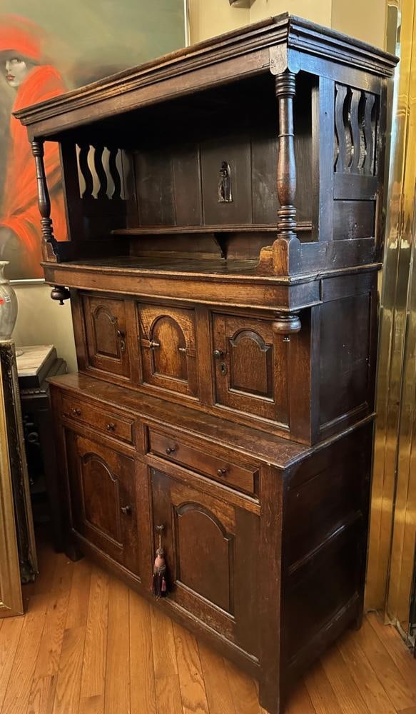 17thC English Oak Court Cupboard (1 of 5)