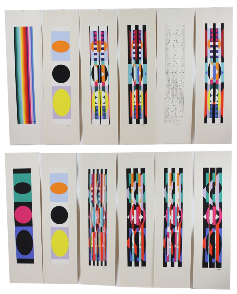 Yaacov Agam, Portfolio of Silkscreens (1 of 20)
