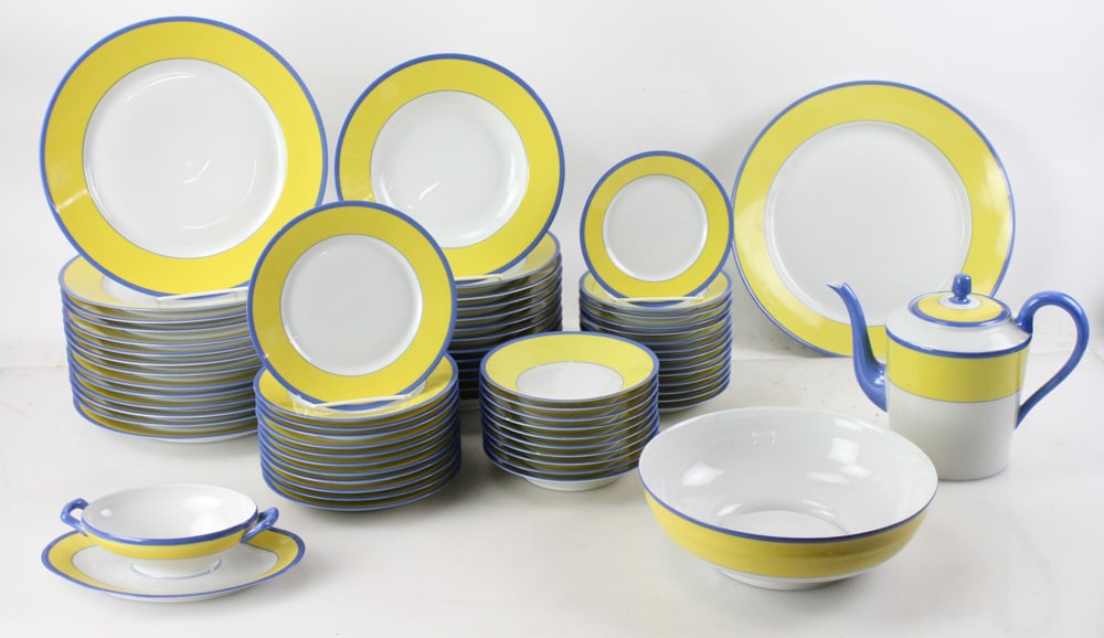 Haviland Limoges Yellow and Blue China (1 of 11)