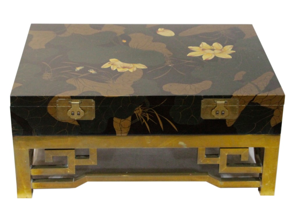 Japanese Kimono Lacquered Chest on Stand (1 of 7)