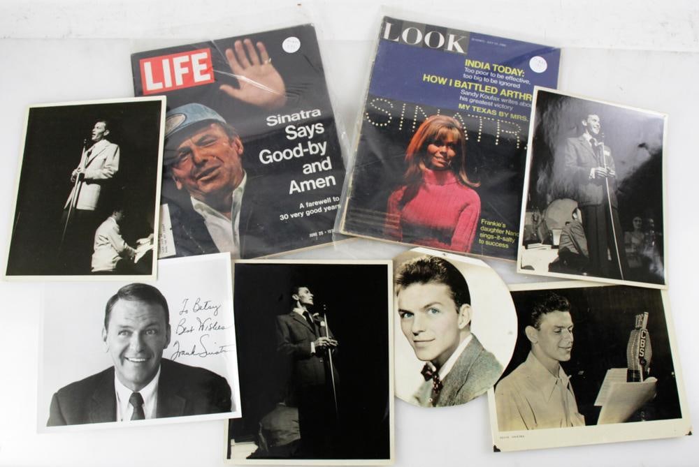 Frank Sinatra Signed Photo with Other Vintage Photos (1 of 5)