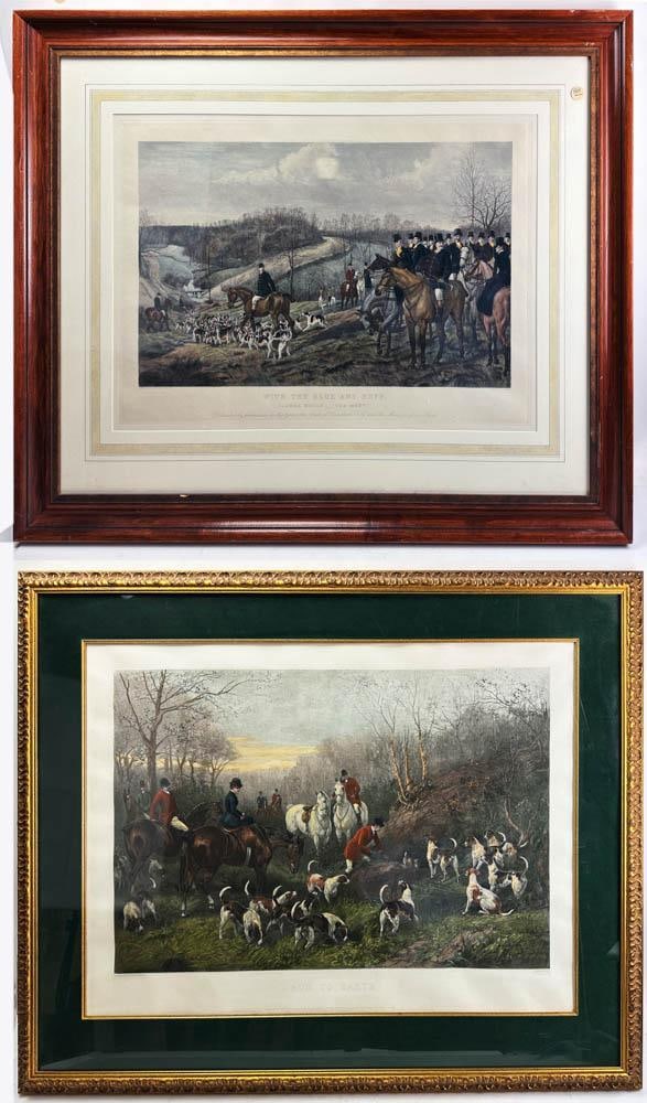 English Colored Hunting Prints, London 1892 (1 of 5)