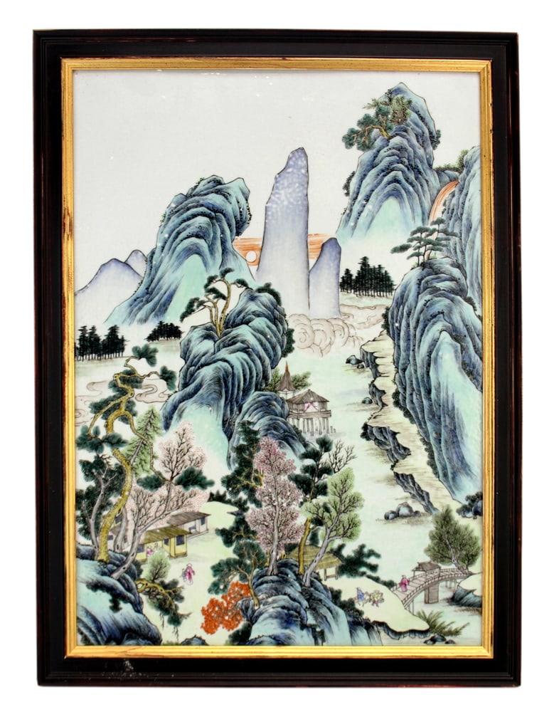 Chinese Famille Rose Plaque (1 of 7)