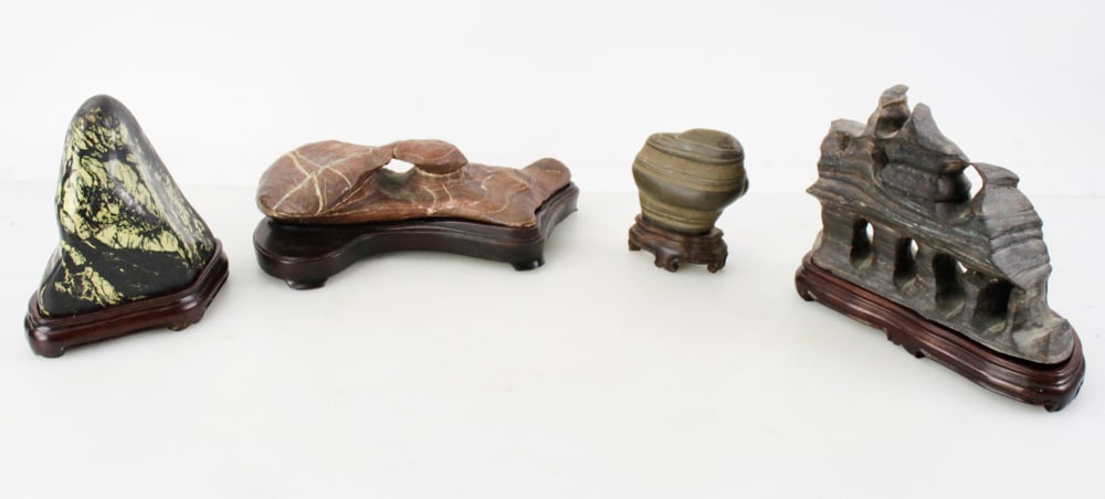 Group of Four Chinese Scholar's Rocks (1 of 7)