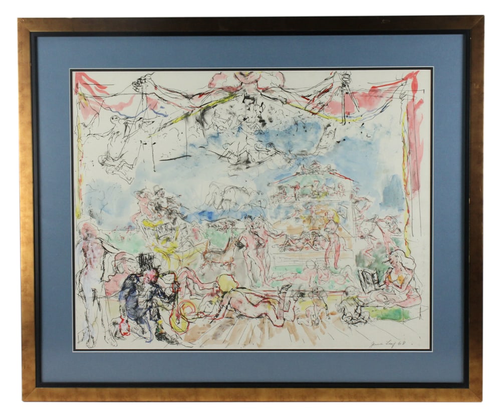 June Leaf, 1968 Watercolor (1 of 9)