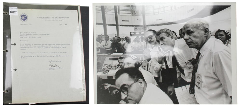 Wernher von Braun Autographed Letter with Photos (1 of 6)