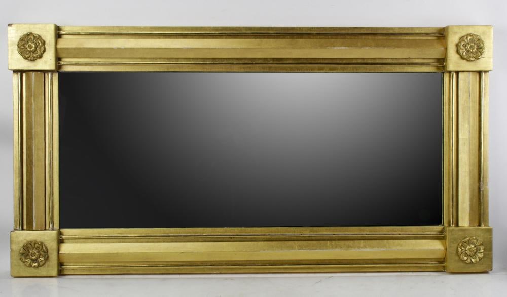 19thC American Federal Water-Gilt Framed Mirror (1 of 5)