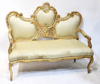 French Giltwood Settee (1 of 5)
