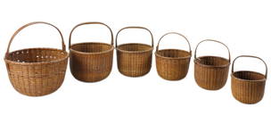 Early Nantucket Nest of Baskets