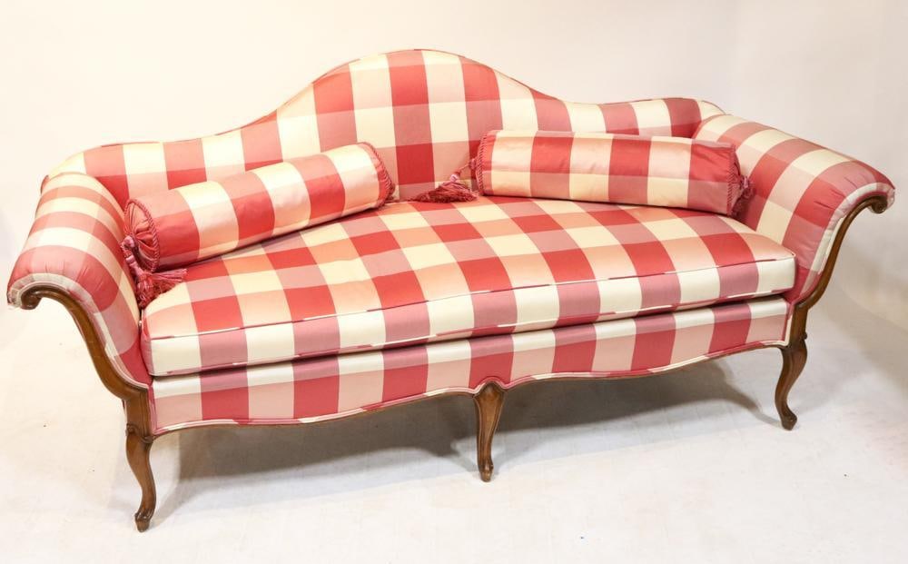 Venetian-style Sofa: Venetian-style sofa, 33" x 81" x 29".