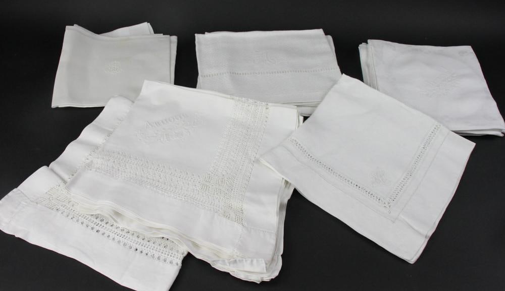 Vintage Lace Tablecloths: Vintage lace tablecloths. Provenance: Mitchell-Armour Estate.