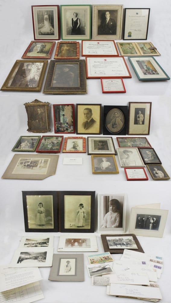 Vintage Photos and Frames, Armours and Mitchell: Vintage photos and frames, John Ogden Armour, Lolita Ogden Armour, Mr. John J. Mitchell. Provenance: Mitchell-Armour Estate.