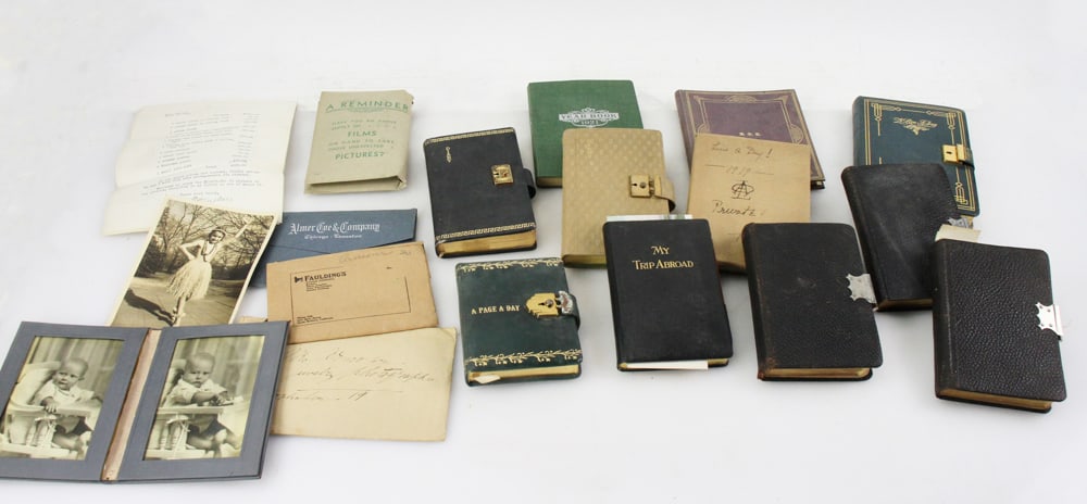 Lolita A. Mitchell Personal Diaries: Lolita A. Mitchell personal diaries, 1933, 1913, 1931 Mr. John Mitchell, 1912 Lake Forest, 1921, 1919 Lolita Ogden Armour. Provenance: Mitchell-Armour Estate.