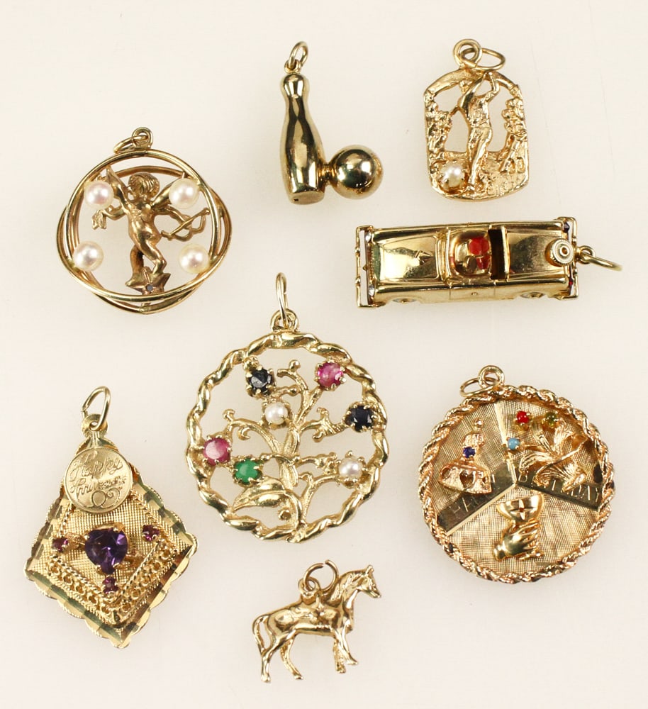 Group of 14k Yellow Gold Charms (1 of 7)