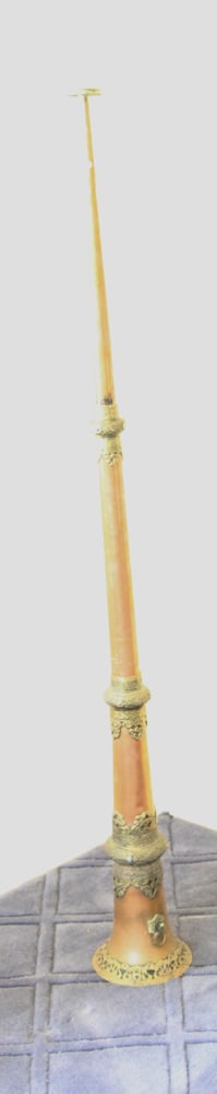 Tibetan Ornate Copper and Brass Horn (1 of 4)