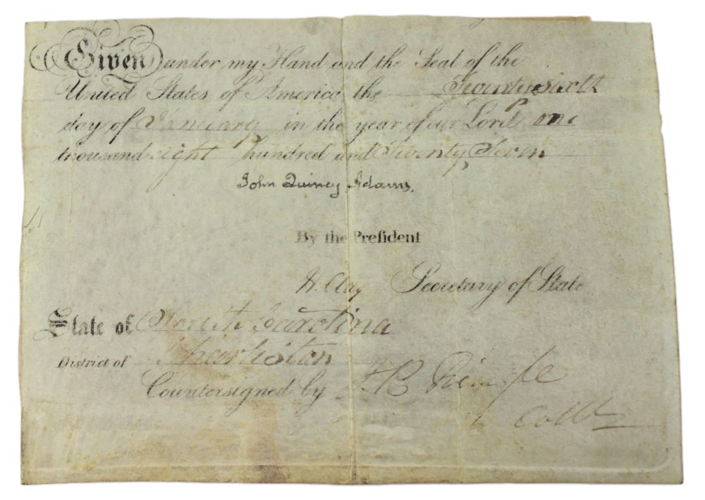 Autograph of John Quincy Adams and Henry Clay, 1826 (1 of 6)