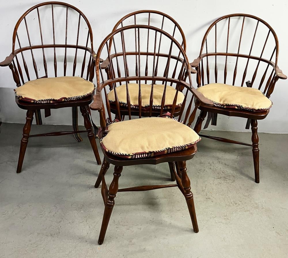Custom Windsor Armchairs, Stamped Hekman (1 of 8)