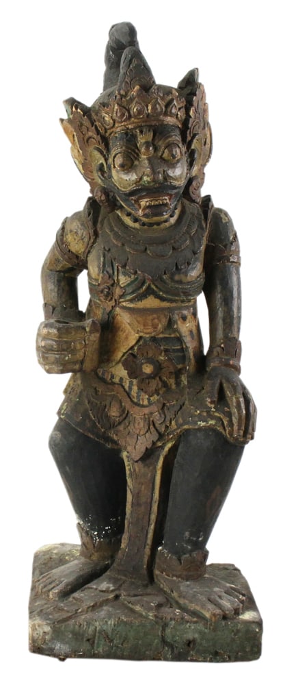 19thC Carved Balinese Chief Figure (1 of 6)