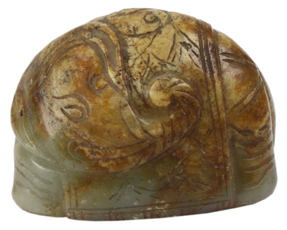 Old Chinese Carved Jade Elephant (1 of 8)