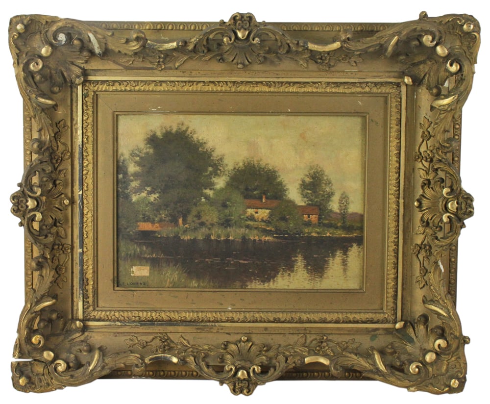 S.E. Lorenz, River View, Oil on Canvas (1 of 7)