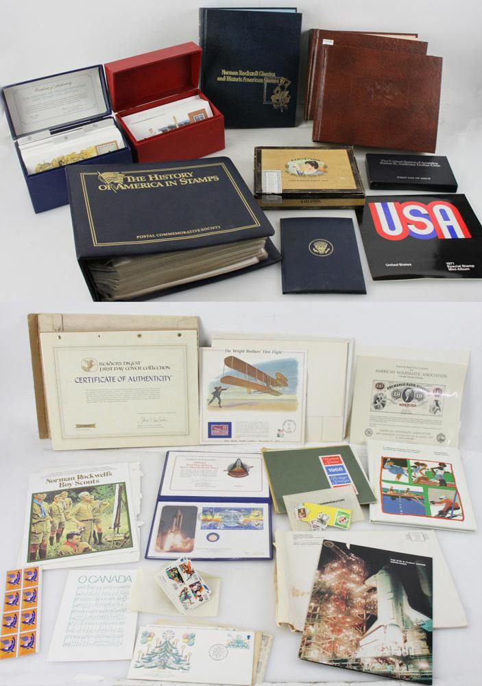 F.D.C. Stamp Collection, U.S. and World Stamps, Currency (1 of 20)