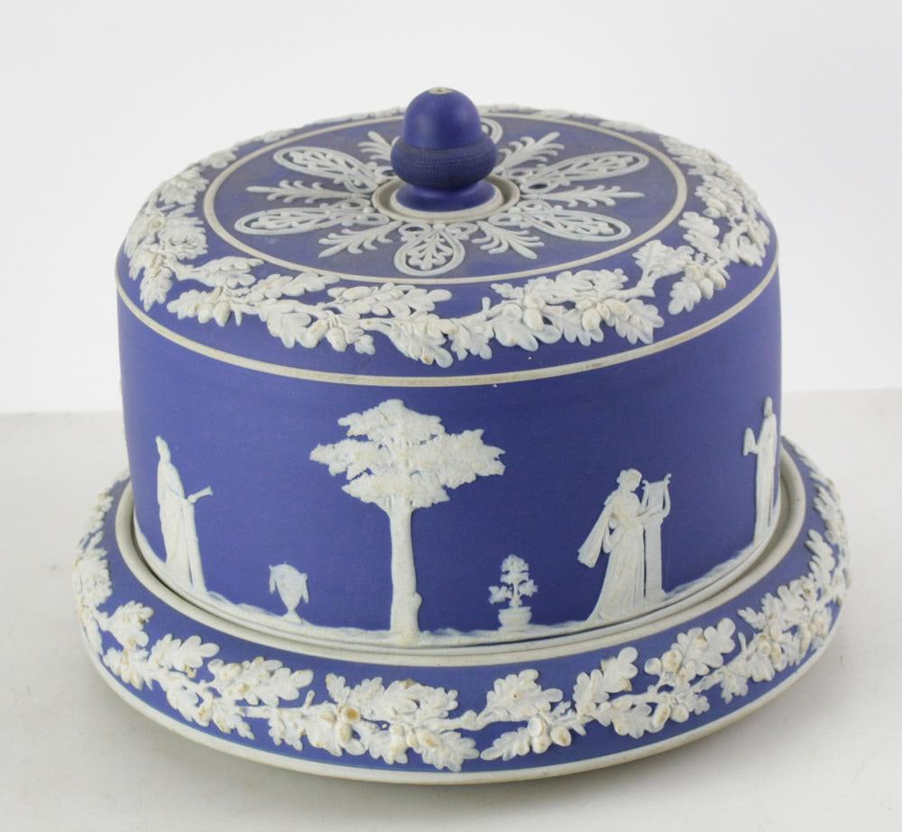Circa 1870 James Dudson England Jasperware Stilton Cheese Dome (1 of 10)