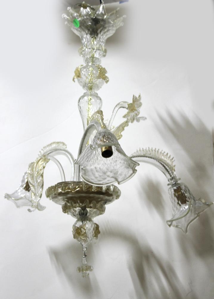 Venetian Chandelier: Venetian chandelier, 30" x 26". Provenance: Wakefield, Massachusetts collection.