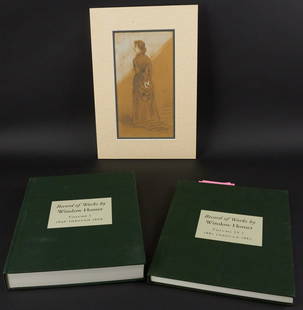 Winslow Homer, Watercolor Pencil Drawing: Winslow Homer, woman looking out, watercolor pencil drawing on paper, 11 1/2" x 6". Includes the catalogue raisonne record of works by Winslow Homer, Goodrich - Gerdts. Provenance: Hollywood, Florida