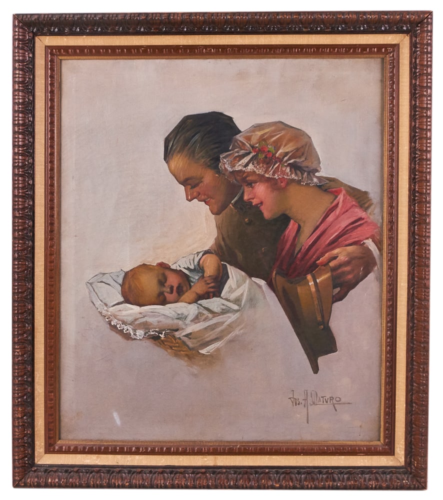 Joseph A. Maturo, Illustration of Soldier with Family (1 of 8)