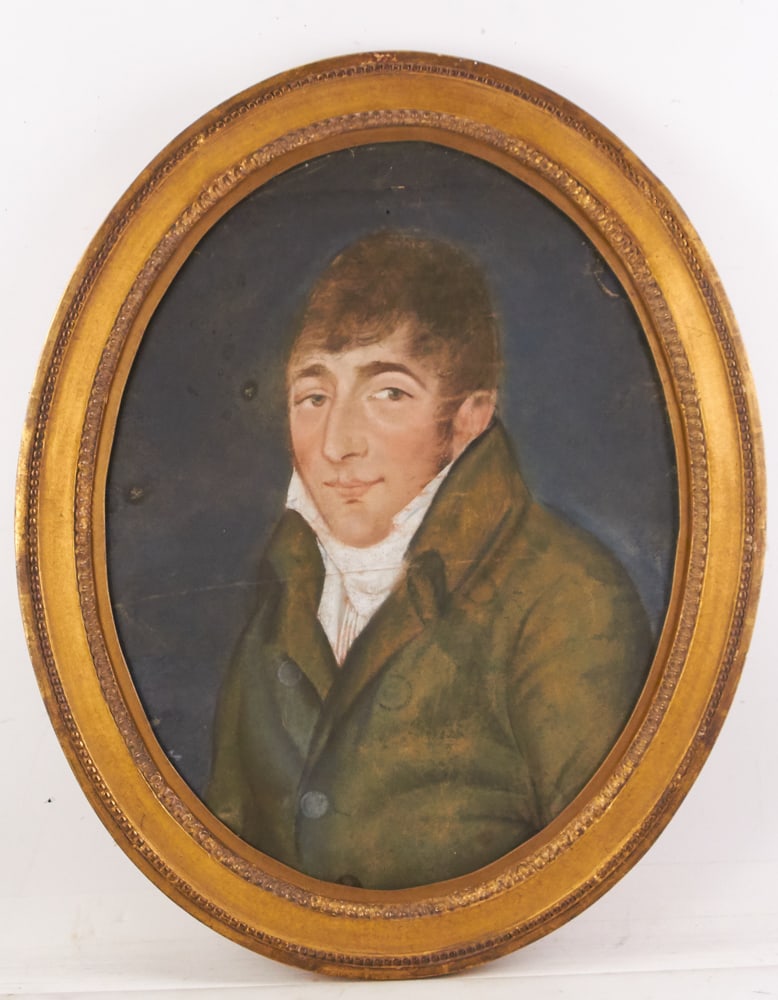 Early 19thC French Portrait of Young Man, Pastel (1 of 8)