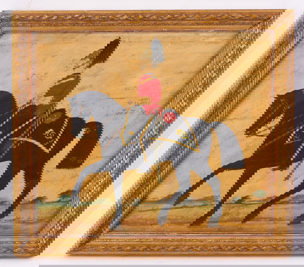 19thC British Royal Dragoons, Watercolor (1 of 6)