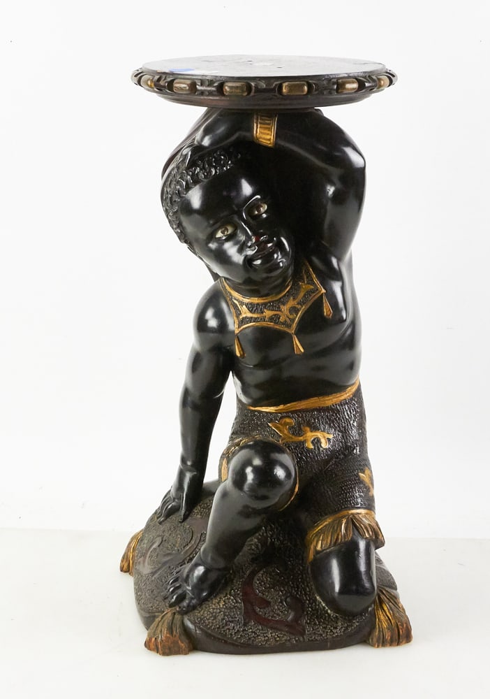 19th/20thC Blackamoor Figural Stand (1 of 9)