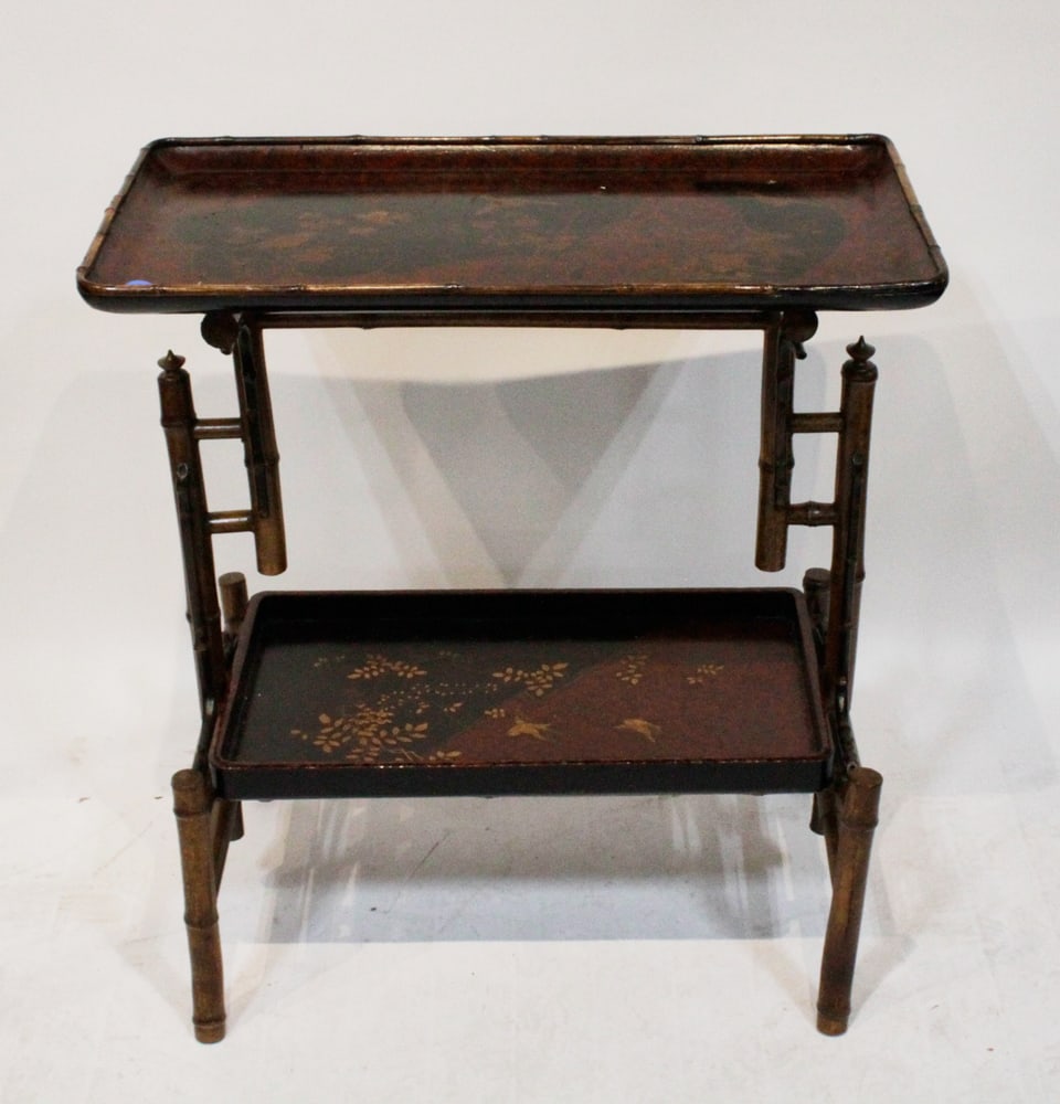 Bamboo Japanned Tray Table (1 of 8)