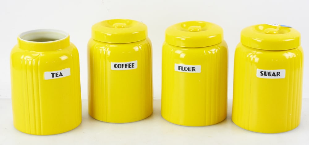 Hall's Yellow China Containers (1 of 10)
