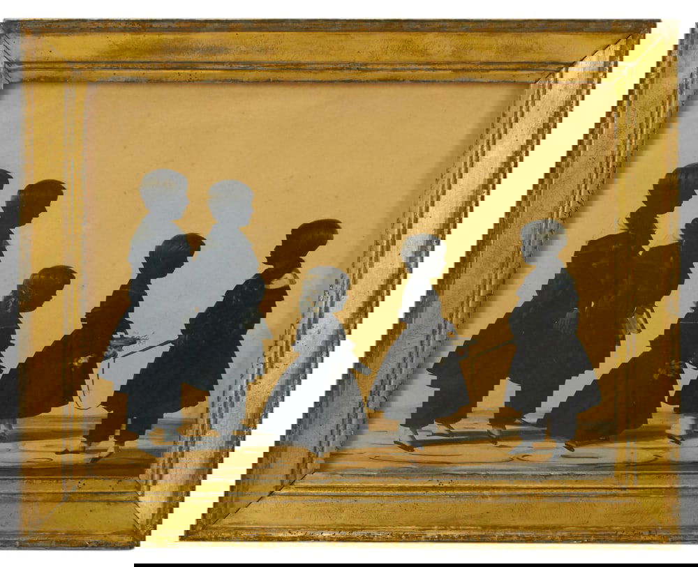 19thC Silhouette Watercolor, Attributed to Auguste Edouart (1 of 7)