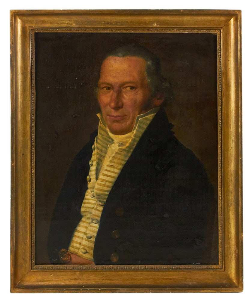 Early 19thC English Portrait of Captain, Oil on Canvas (1 of 2)