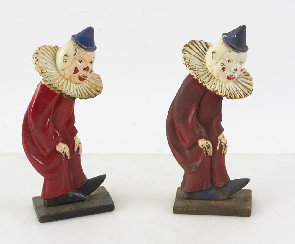 Pair of Clown Door Stops (1 of 10)