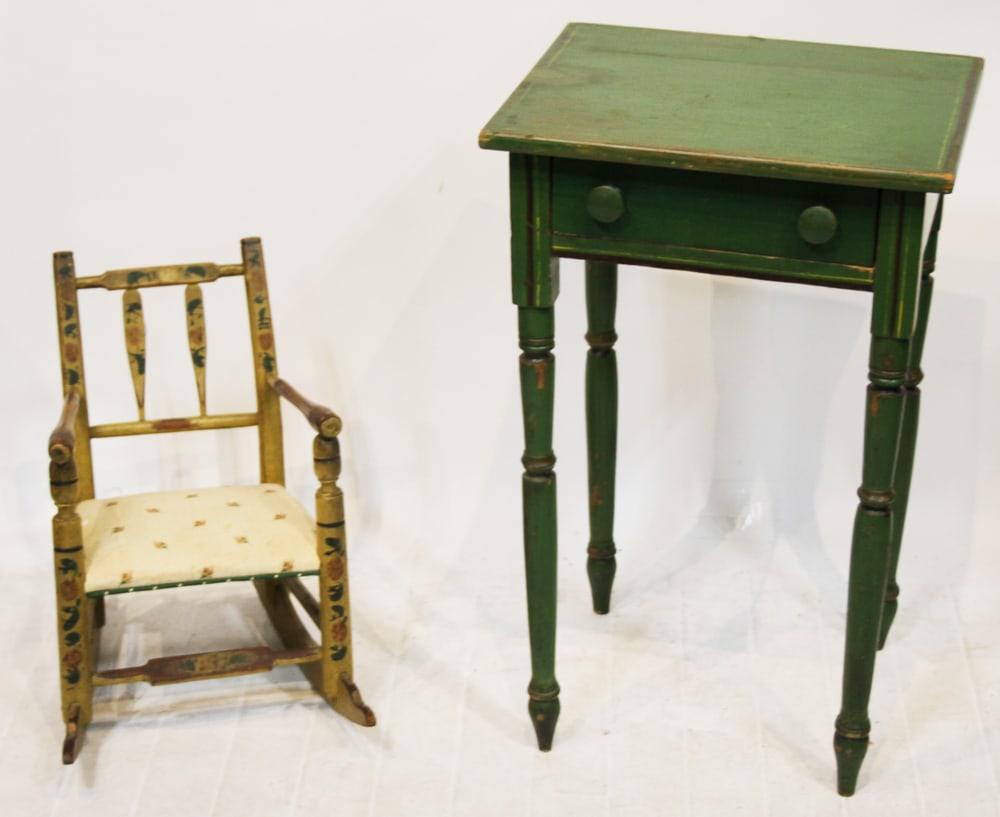 Early New Hampshire Stand, Child's Rocker (1 of 11)