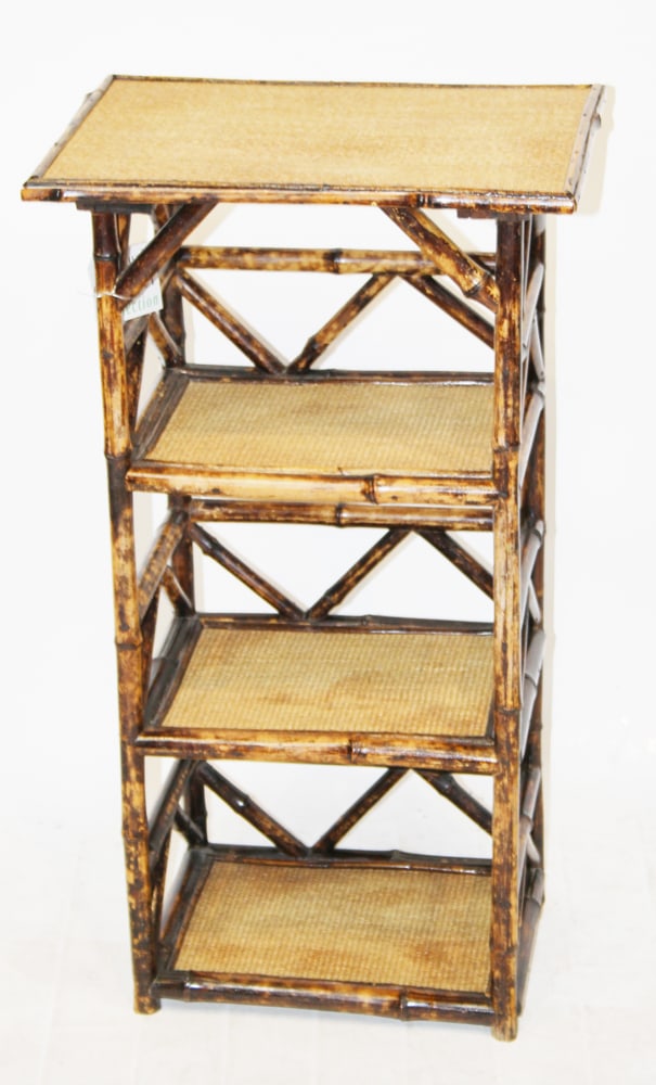 Vintage Bamboo Bookshelf (1 of 7)