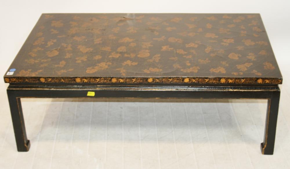 Black Chinoiserie Decorated Low Table (1 of 7)