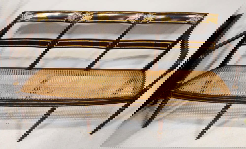 19thC Sheraton Settee (1 of 9)