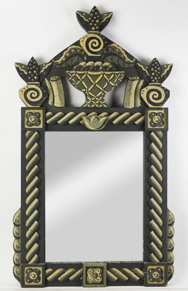 Folk Art Painted Mirror (1 of 7)