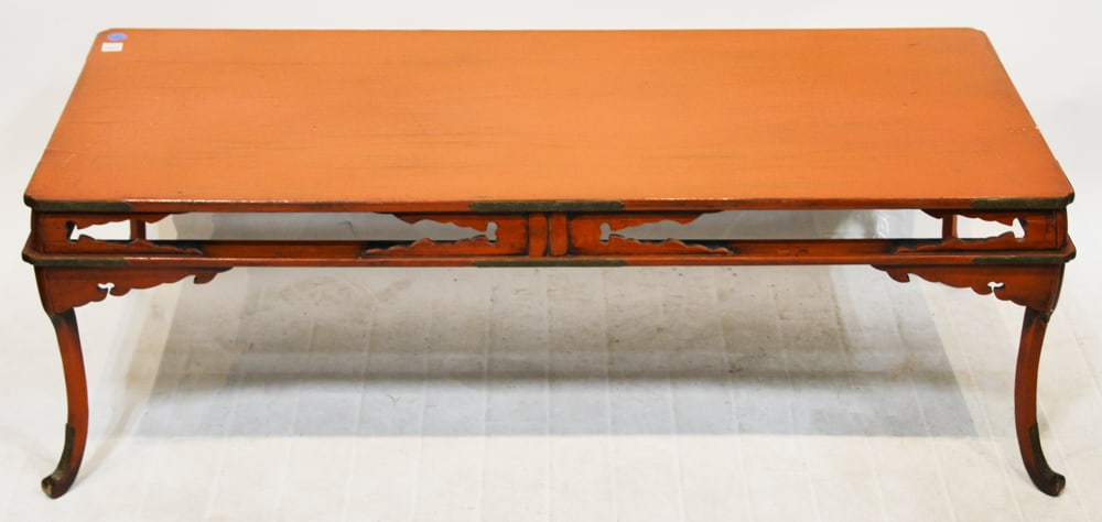 Antique Japanese Red Lacquered Low Table (1 of 7)