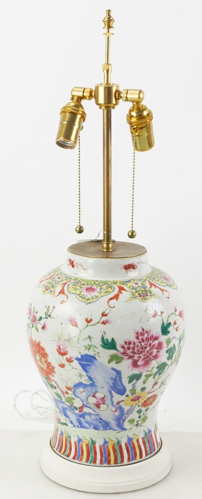 19thC Chinese Export Lamp (1 of 9)