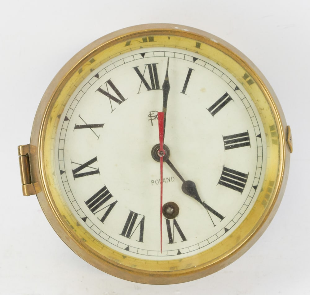 Nautical Brass Clock, Poland (1 of 12)