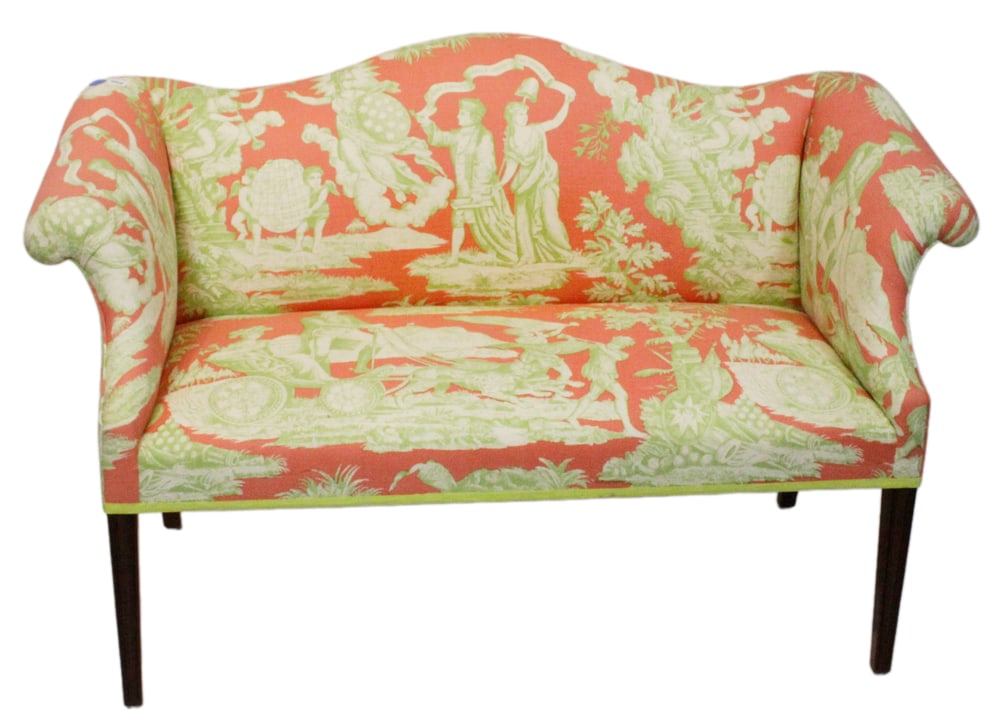 Chippendale-style Mahogany Diminutive Settee (1 of 8)