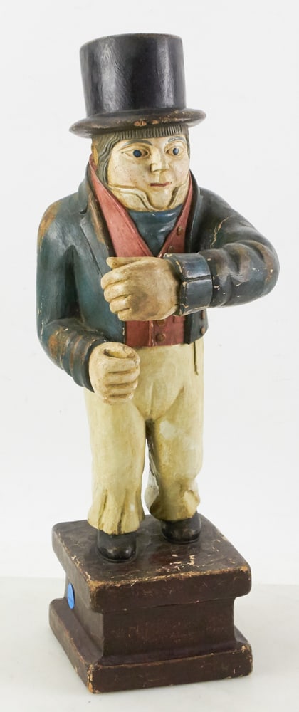 Cigar Store Standing Figure, Hand-Painted Wood (1 of 9)